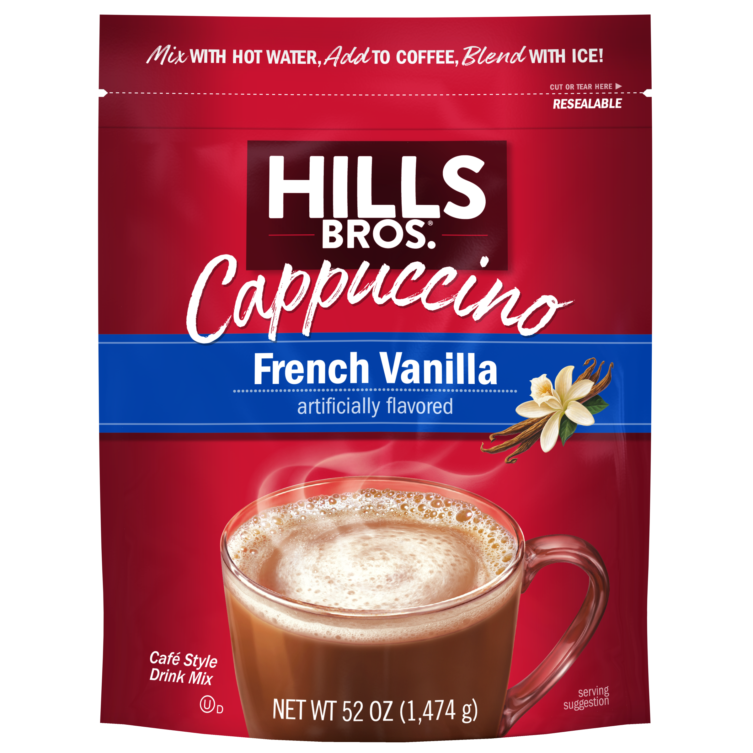 French Vanilla - Instant Cappuccino Mix - 52 oz Resealable Pouch French Vanilla - Instant Cappuccino Mix - 52 oz Resealable Pouch
