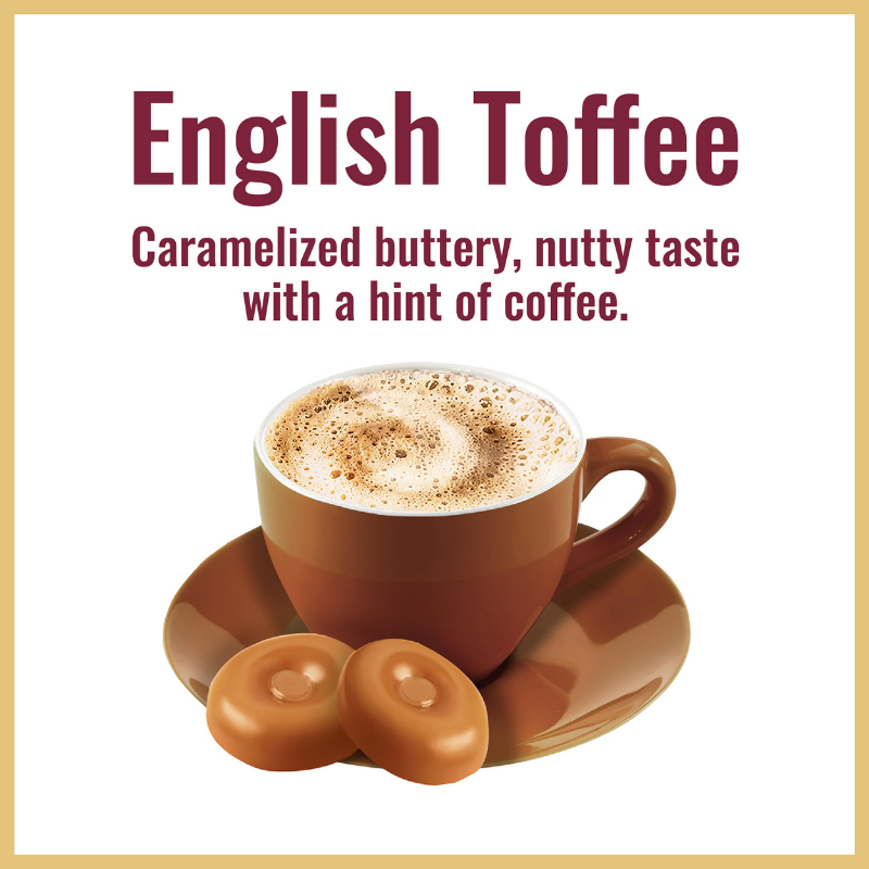 Instant English toffee with a hint of coffee - Hills Bros. Cappuccino Instant Cappuccino Mix