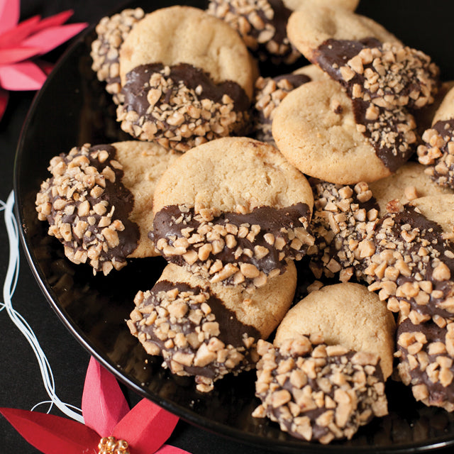 Toffee Cappuccino Shortbread Cookies