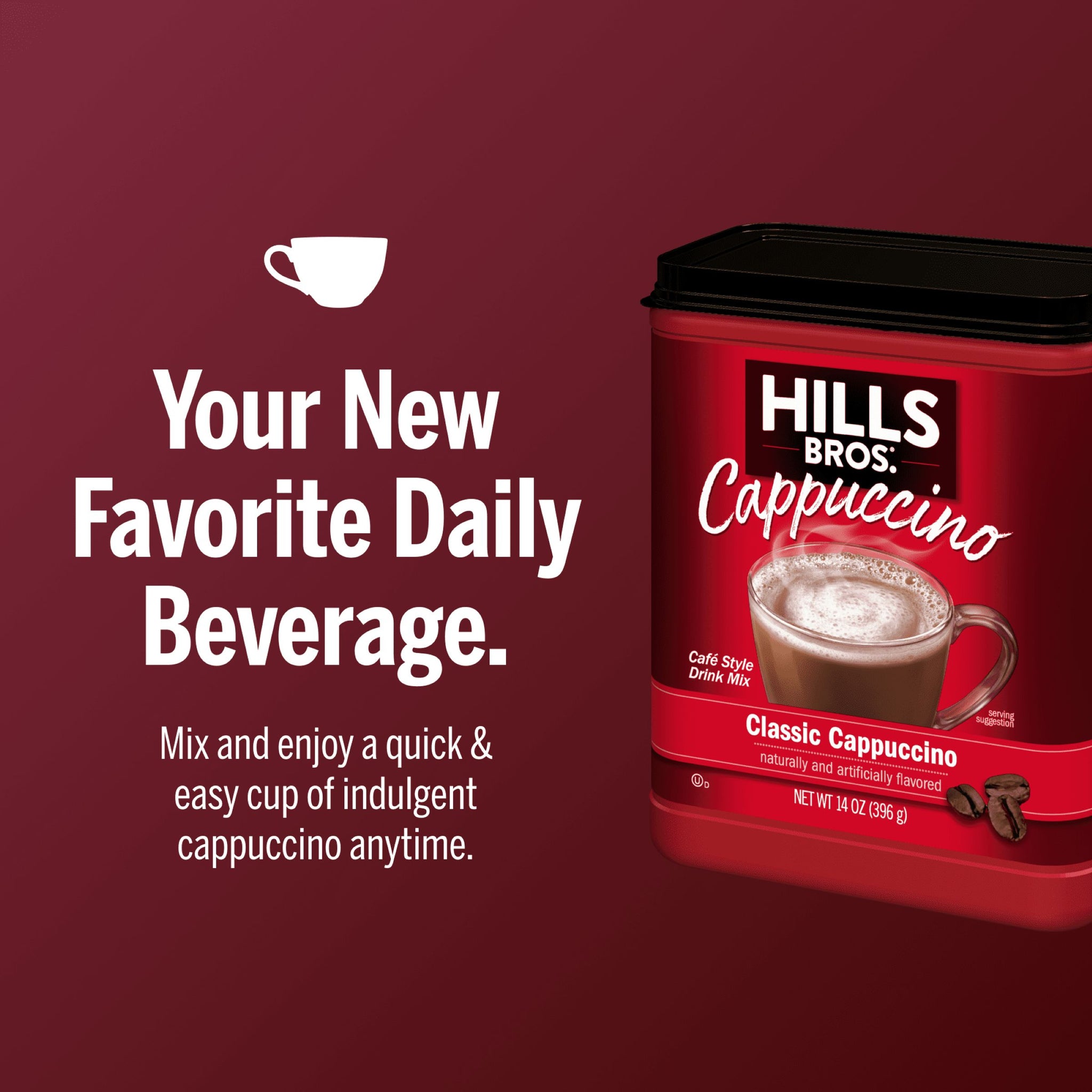 Classic Cappuccino - Instant Cappuccino Mix – Hills Bros.® Coffee