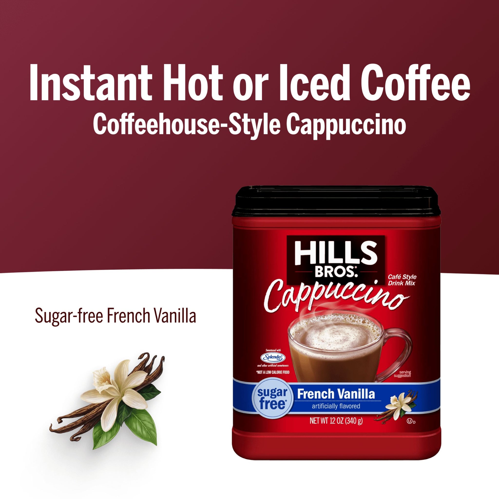 Sugar-Free French Vanilla - Instant Cappuccino Mix – Hills Bros