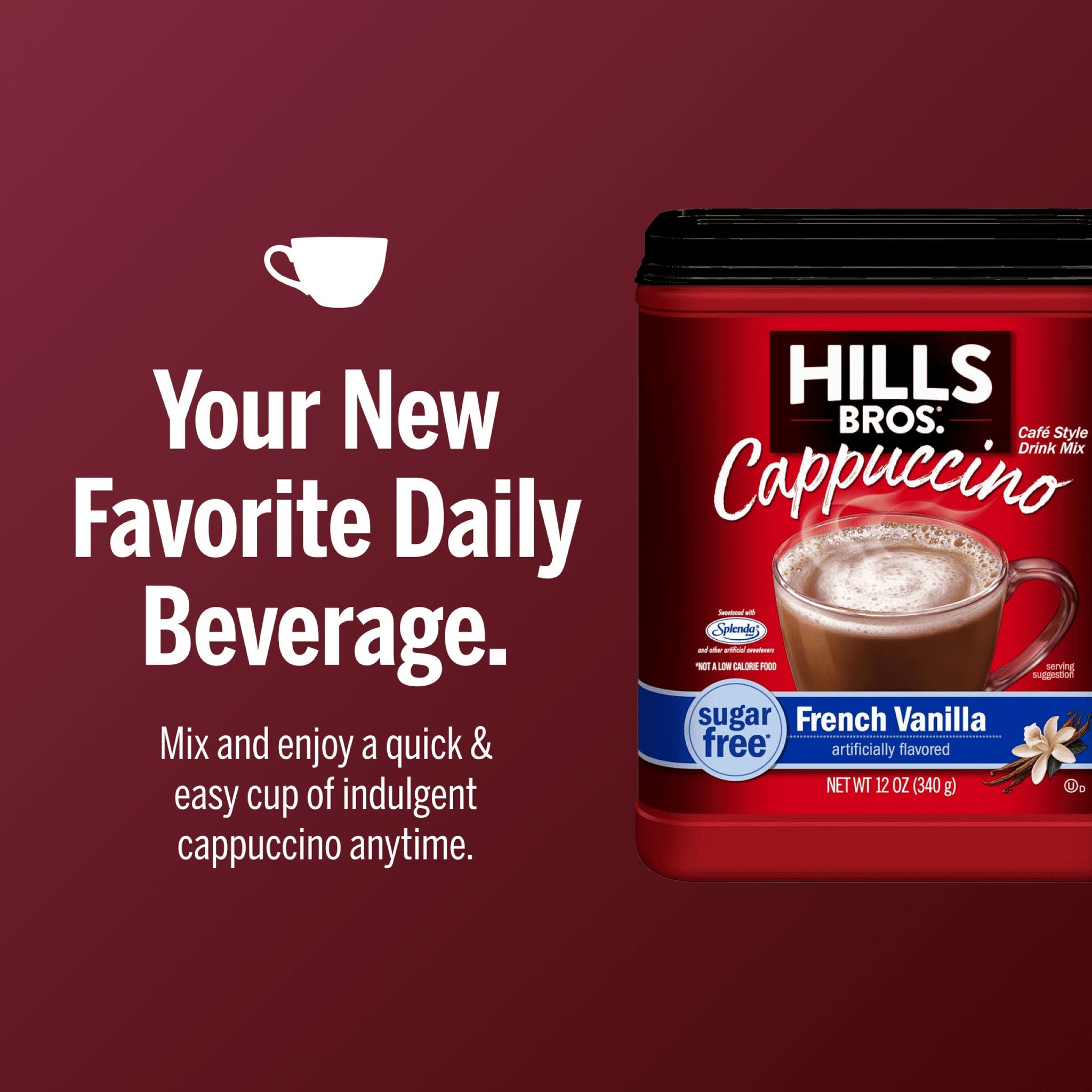 Sugar-Free French Vanilla - Instant Cappuccino Mix – Hills Bros