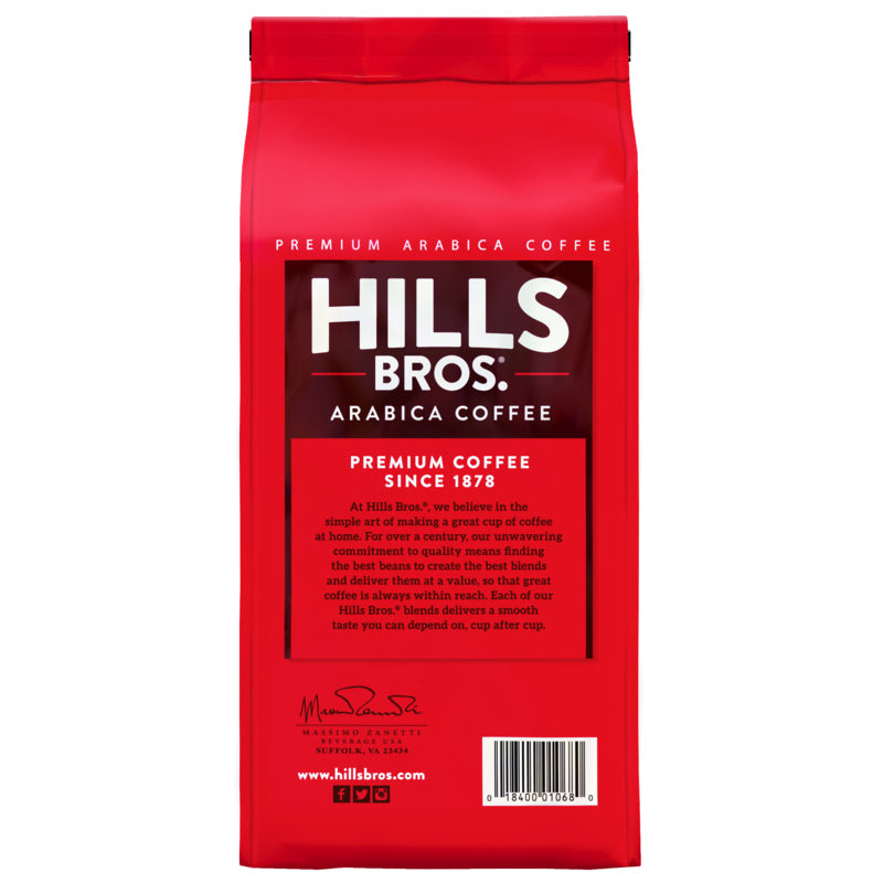 America's Hills Bros. Coffee offers a premium Arabica blend that is perfect for those who love 100% Colombian - Medium Roast - Whole Bean - Premium Arabica coffee.
