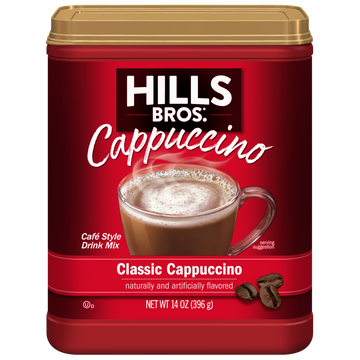 Indulge in the delicious and versatile Classic Cappuccino - Instant Cappuccino Mix from Hills Bros. Cappuccino.