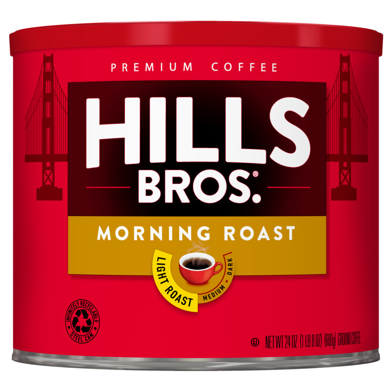 Experience the rich flavor of Hills Bros. Morning Roast - Light Roast - Ground coffee.