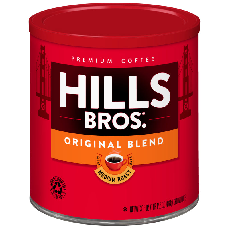 Enjoy the classic taste of Hills Bros. Coffee Original Blend - Medium Roast - Ground.