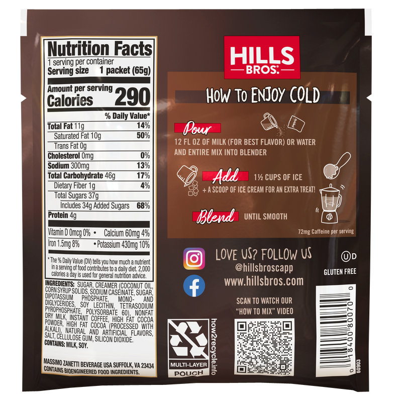 Hills Bros. Frappes Chocolate Espresso - 1 lb.