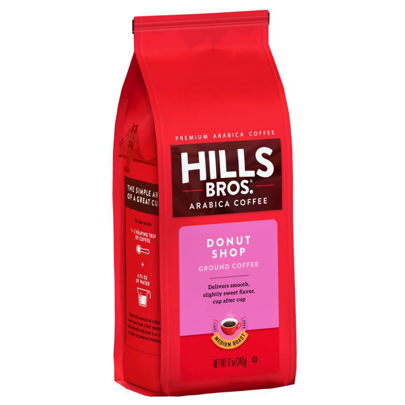 For coffee lovers looking to try a flavorful medium roast, Hills Bros. Coffee Donut Shop - Medium Roast - Ground - Premium Arabica is the perfect choice.
