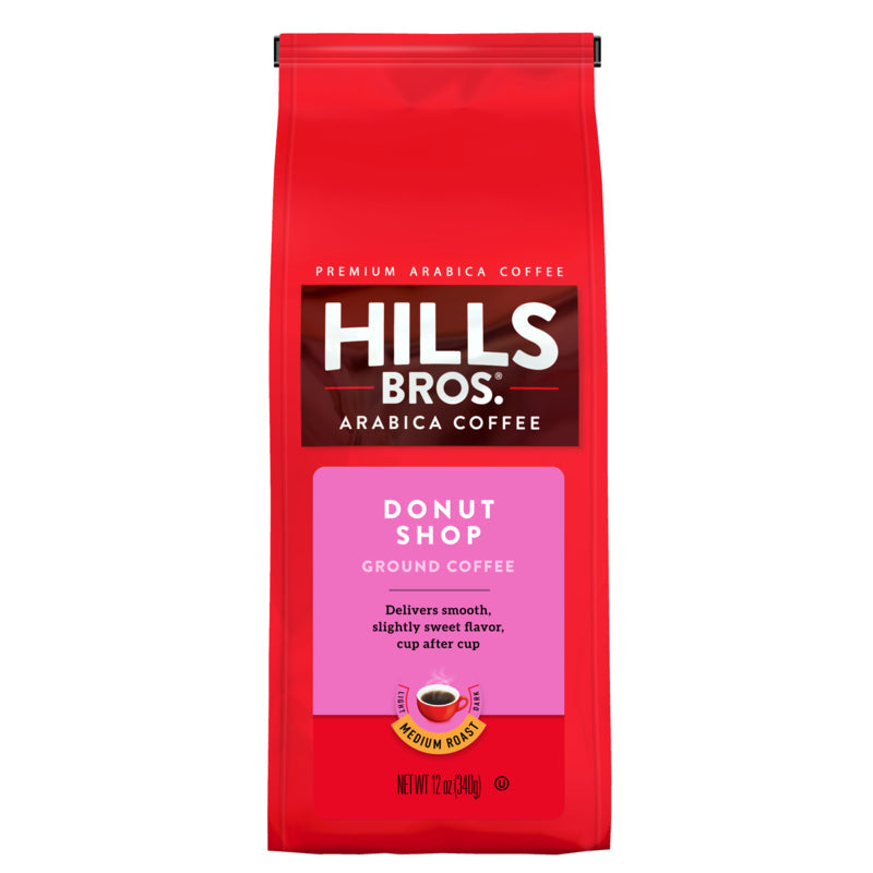 For coffee lovers, Hills Bros. Coffee offers a delicious Donut Shop - Medium Roast - Ground - Premium Arabica coffee.