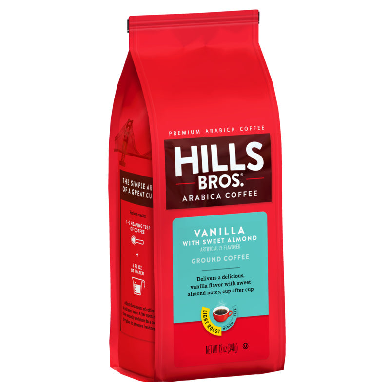 Try the delicious Vanilla with Sweet Almond - Light Roast - Ground coffee from Hills Bros. Coffee® - a perfect blend for any time of day.