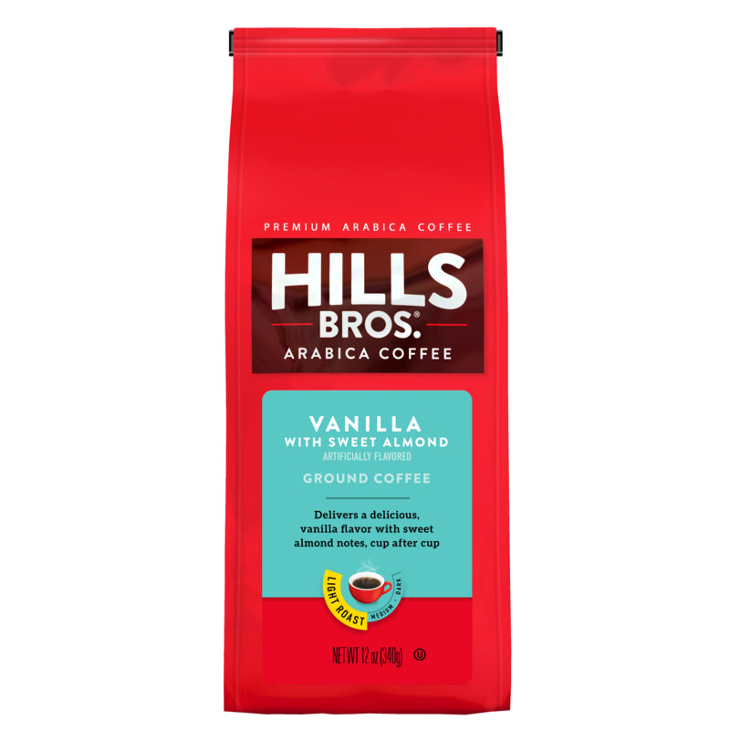 Experience the rich aroma and bold flavor of Hills Bros.® Vanilla with Sweet Almond coffee infused with a hint of vanilla.