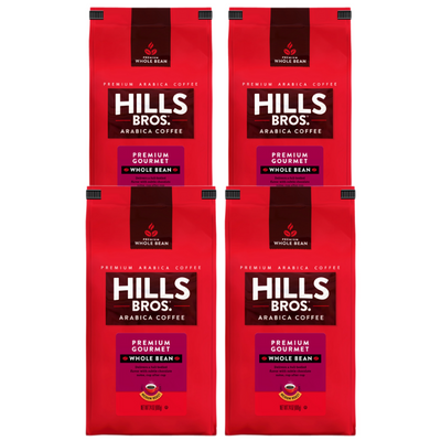Hills Bros Arabica coffee - 4 oz - pack of 4.
Product Name: Premium Gourmet - Medium Roast - Whole Bean - Premium Arabica
Brand Name: Hills Bros. Coffee