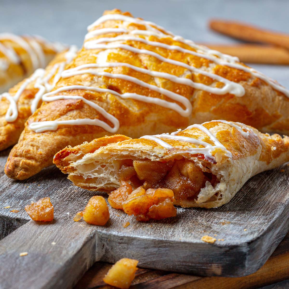 English Toffee Cappuccino Apple Turnovers